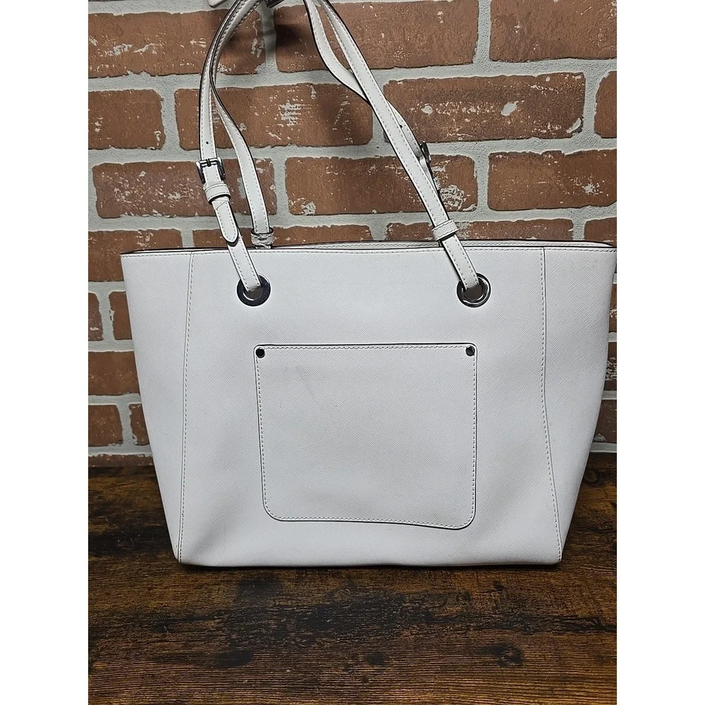 Michael Kors Walsh Tote‎ Bag White Hand Bag Purse Travel Bag